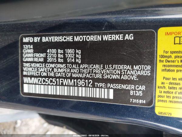 2015 MINI COUNTRYMAN COOPER S — I9