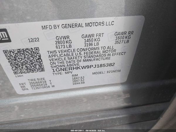 2023 CHEVROLET TRAVERSE FWD LT LEATHER — I9