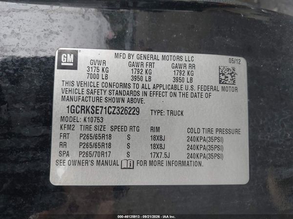 2012 CHEVROLET SILVERADO 1500 LT — I9