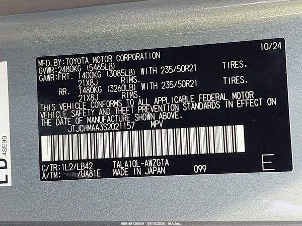 2025 LEXUS RX 350 PREMIUM PLUS — I9