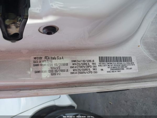 2017 RAM PROMASTER CITY TRADESMAN — I9