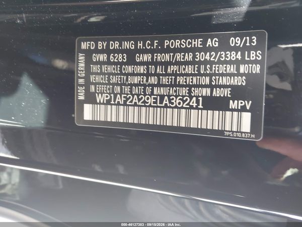 2014 PORSCHE CAYENNE DIESEL — I9