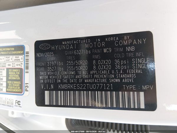 2026 HYUNDAI PALISADE LIMITED — I9