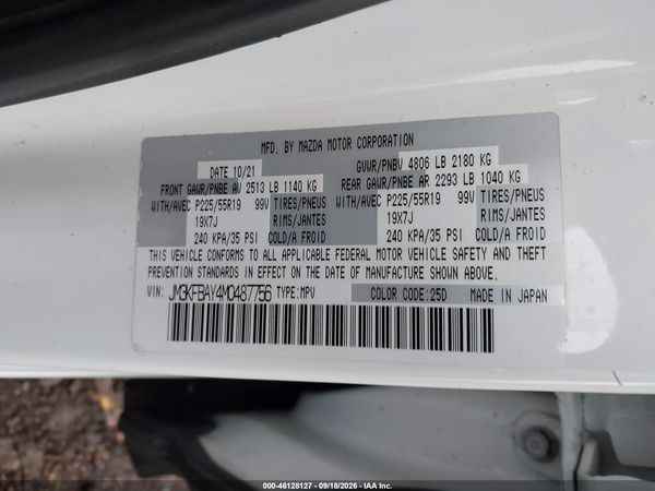 2021 MAZDA CX-5 GRAND TOURING RESERVE — I9