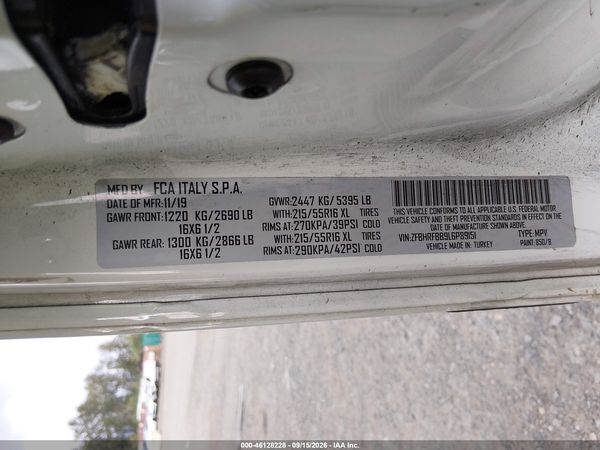 2020 RAM PROMASTER CITY TRADESMAN SLT — I9