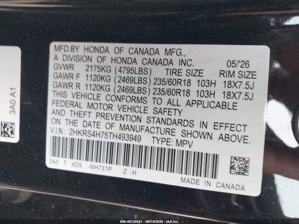 2026 HONDA CR-V EX-L AWD — I9