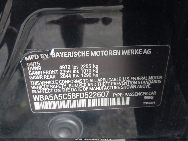 2015 BMW 528I — I9