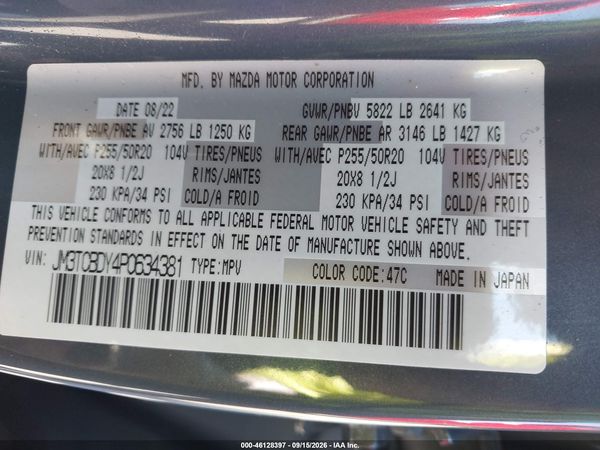 2023 MAZDA CX-9 CARBON EDITION