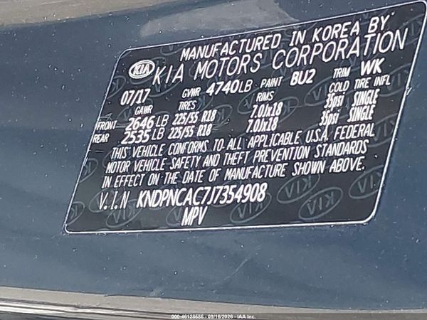 2018 KIA SPORTAGE EX — I9