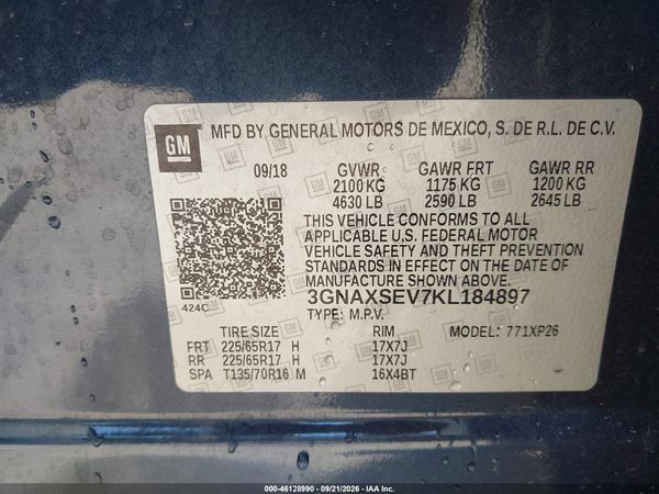 2019 CHEVROLET EQUINOX LS — I9
