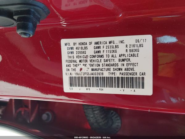 2018 ACURA TLX TECH PKG — I9