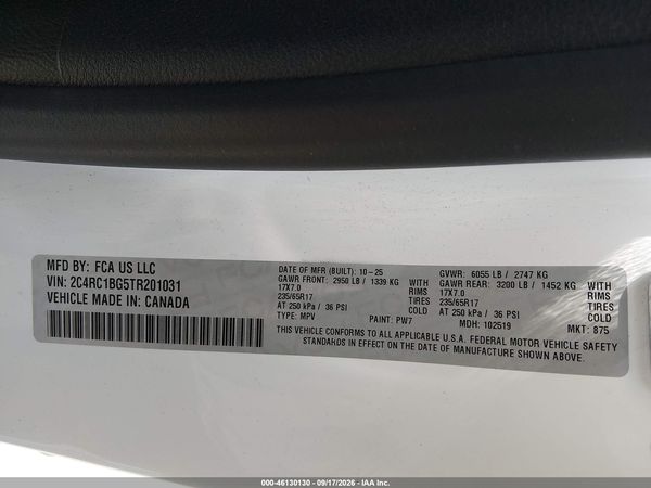 2026 CHRYSLER PACIFICA SELECT — I9