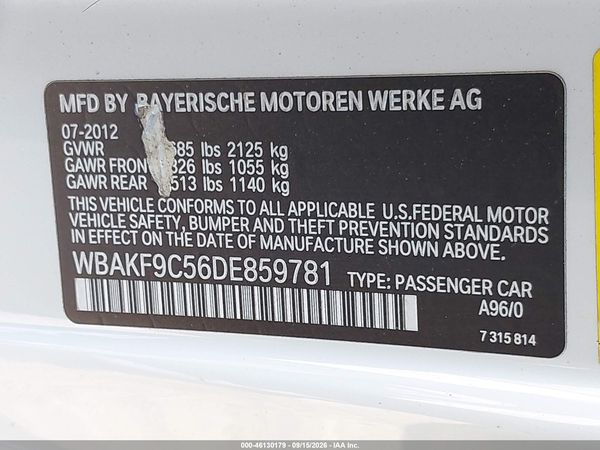 2013 BMW 335I XDRIVE
