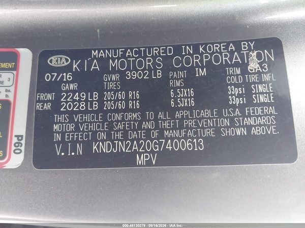 2016 KIA SOUL Plus — I9