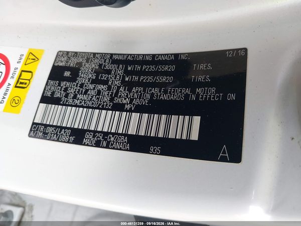 2017 LEXUS RX 350 — I9