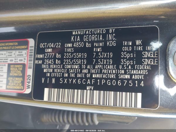 2023 KIA SPORTAGE X-LINE — I9