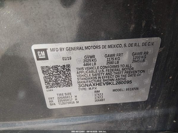 2019 CHEVROLET EQUINOX LS — I9