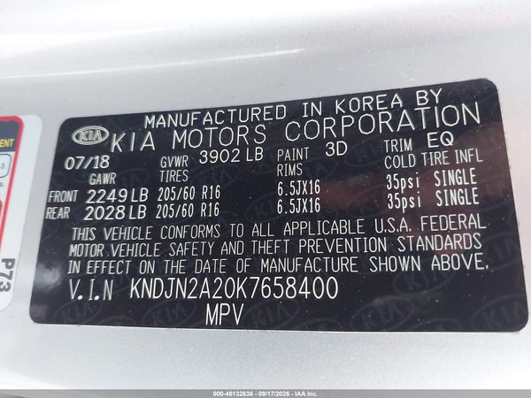 2019 KIA SOUL Base — I9
