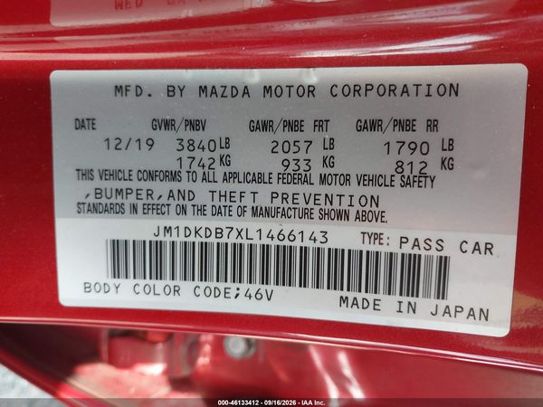 2020 MAZDA CX-3 SPORT — I9