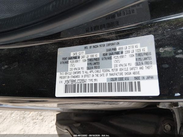 2018 MAZDA CX-5 SPORT — I9