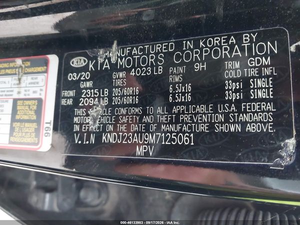 2021 KIA SOUL LX — I9