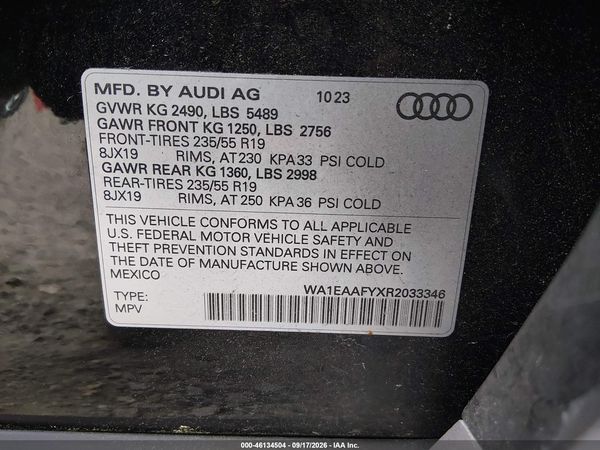 2024 AUDI Q5 — I9