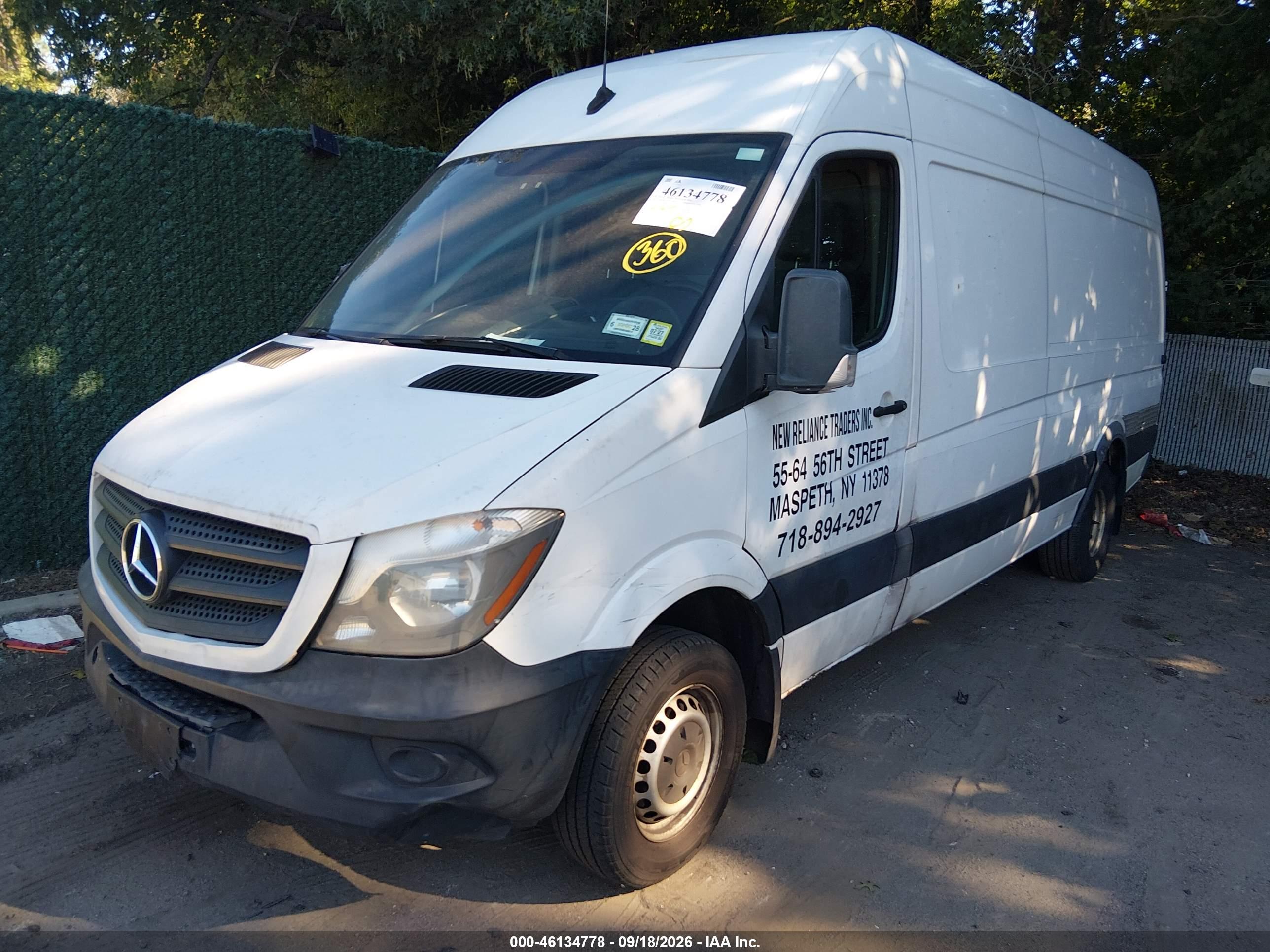 2017 MERCEDES-BENZ SPRINTER 3500 HIGH ROOF V6 — I2