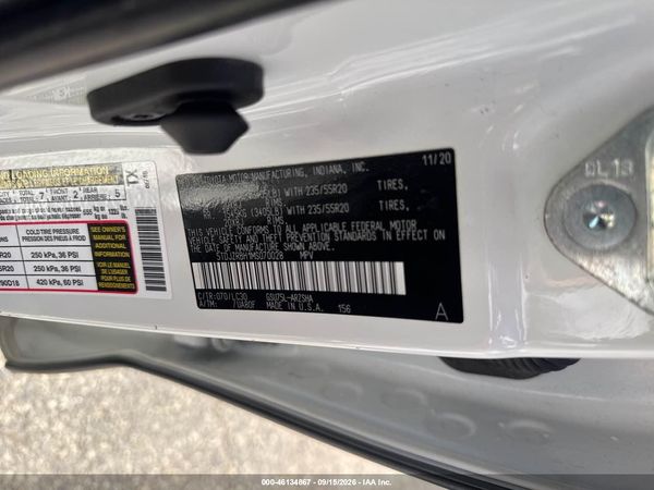 2021 TOYOTA HIGHLANDER XSE — I9
