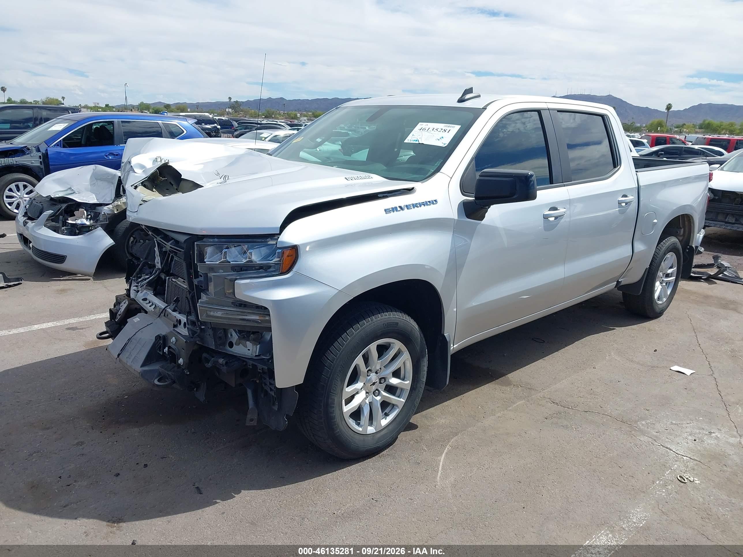2020 CHEVROLET SILVERADO 1500 2WD  SHORT BED RST — I2