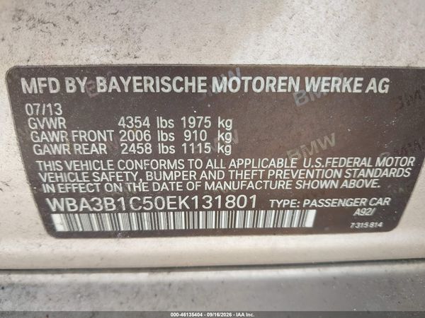 2014 BMW 320I SA — I9