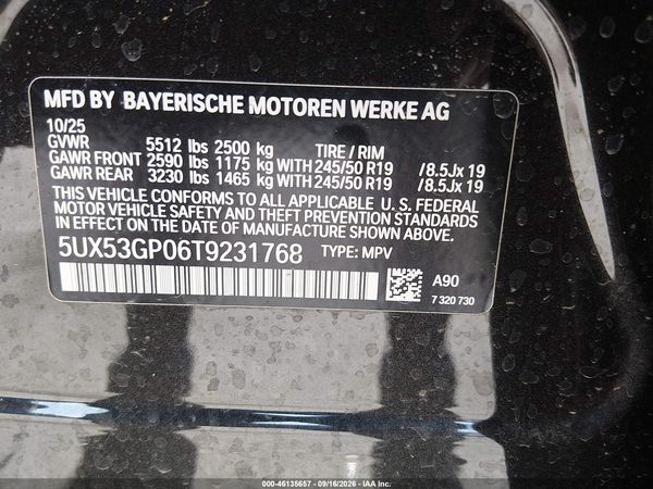 2026 BMW X3 30 XDRIVE — I9