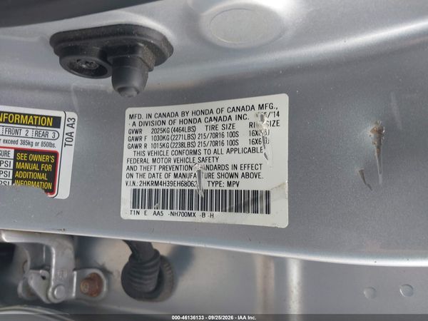 2014 HONDA CR-V LX — I9