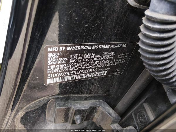 2014 BMW X3 XDRIVE28I — I9