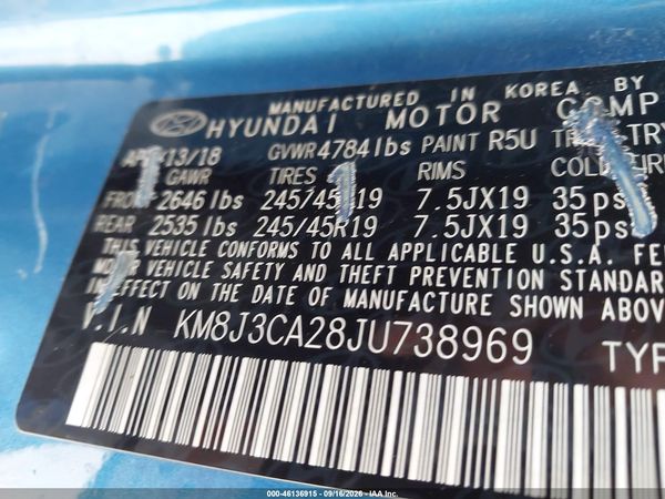 2018 HYUNDAI TUCSON VALUE — I9