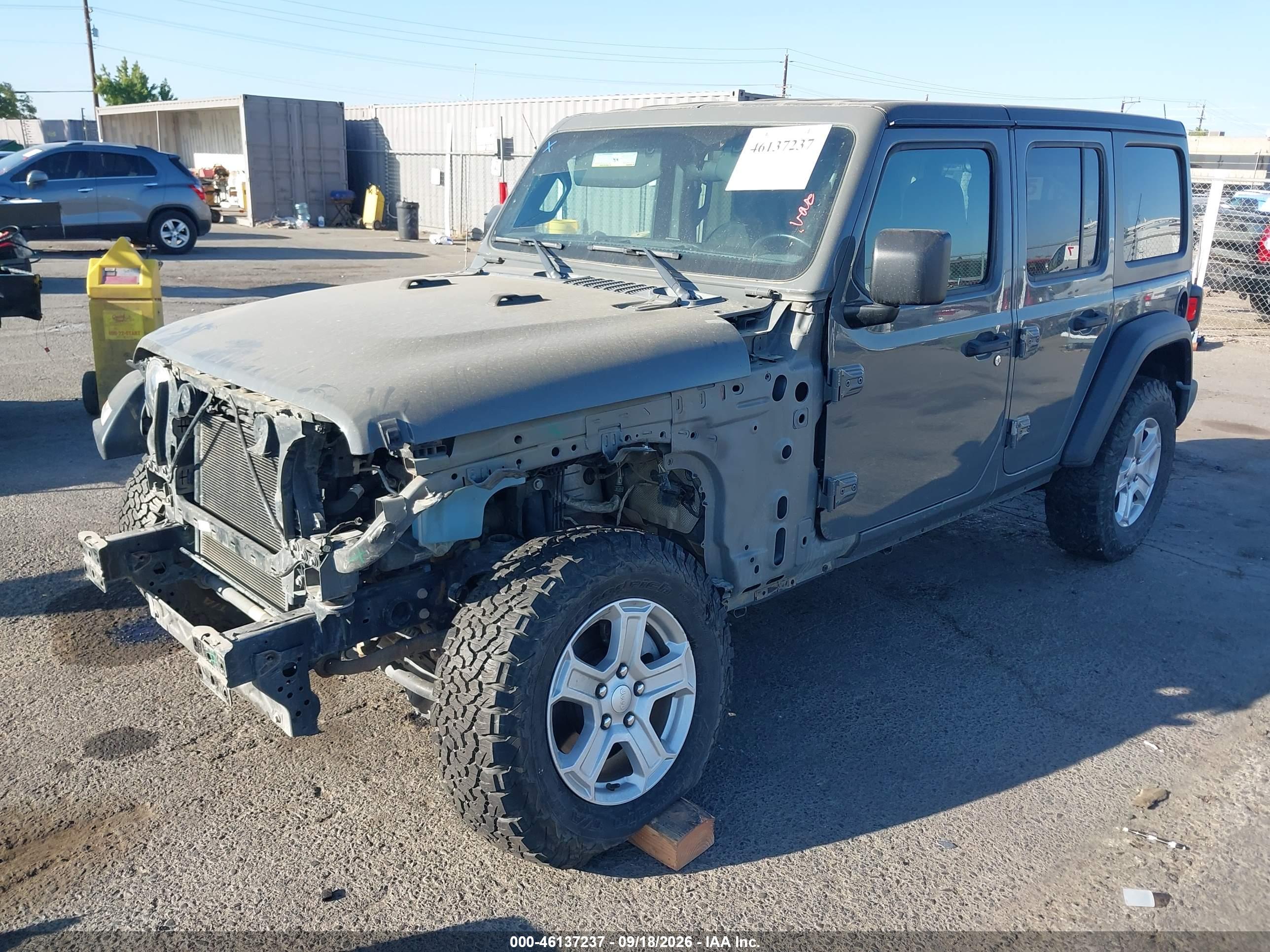 2020 JEEP WRANGLER UNLIMITED SPORT S 4X4 — I2