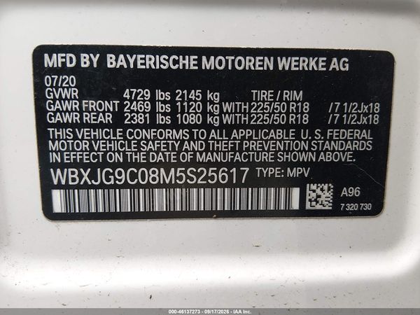 2021 BMW X1 XDRIVE28I — I9