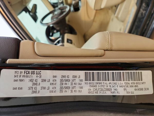 2018 JEEP GRAND CHEROKEE Overland