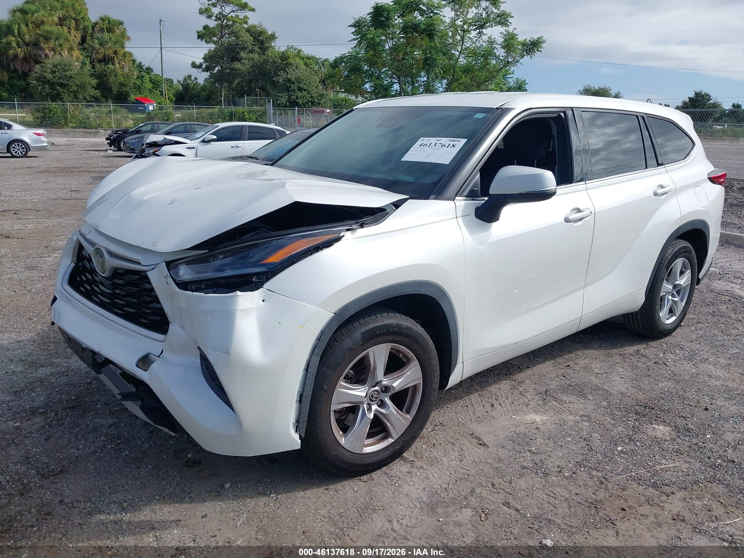 2021 TOYOTA HIGHLANDER L — I2