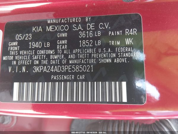 2023 KIA RIO S — I9