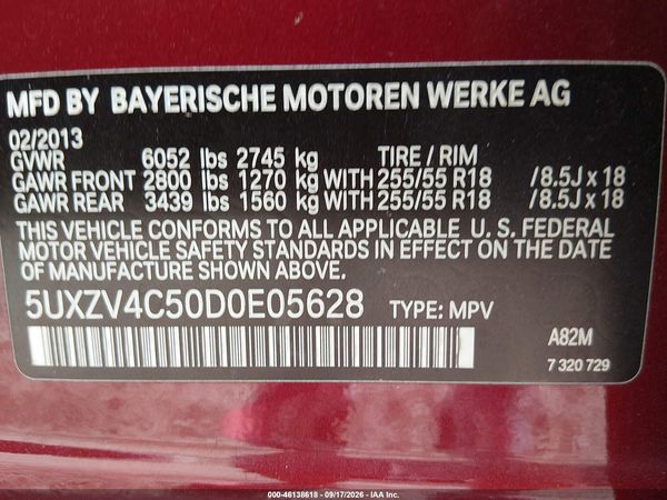 2013 BMW X5 — I9