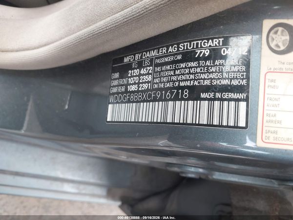 2012 MERCEDES-BENZ C 300 LUXURY 4MATIC — I9