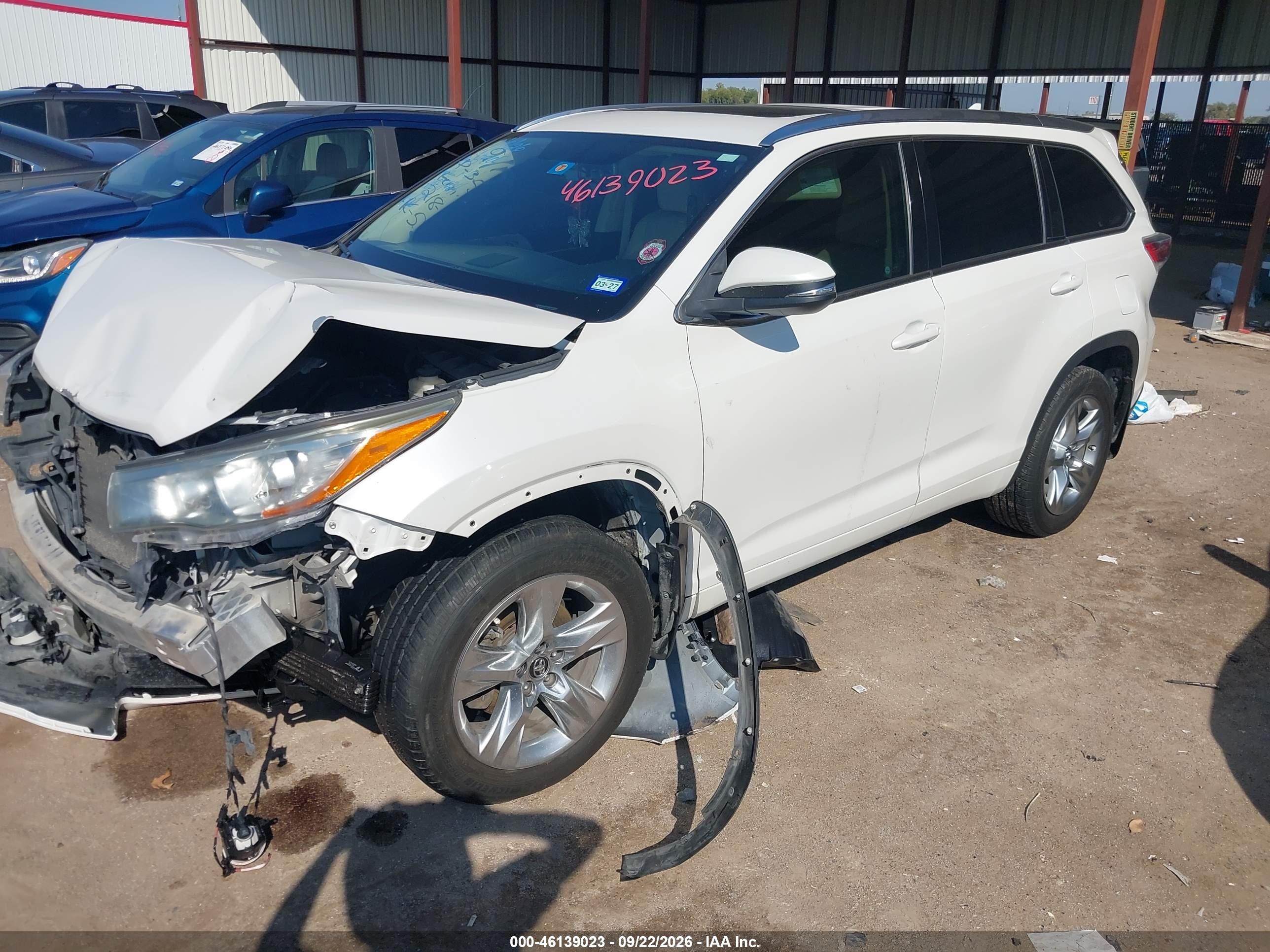 2016 TOYOTA HIGHLANDER LIMITED V6 — I2