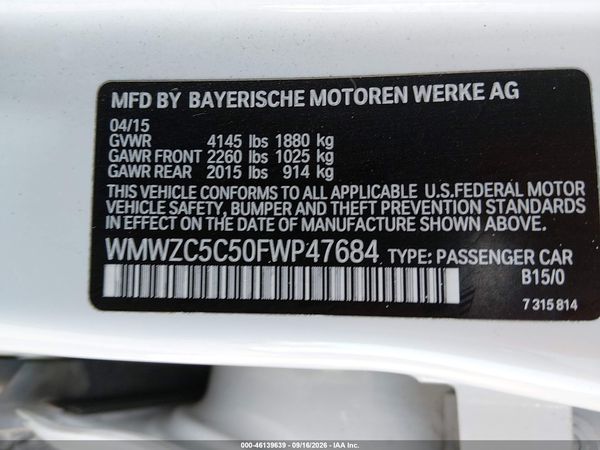 2015 MINI COUNTRYMAN COOPER S — I9