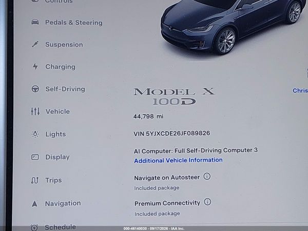 2018 TESLA MODEL X 100D/75D/P100D — I118
