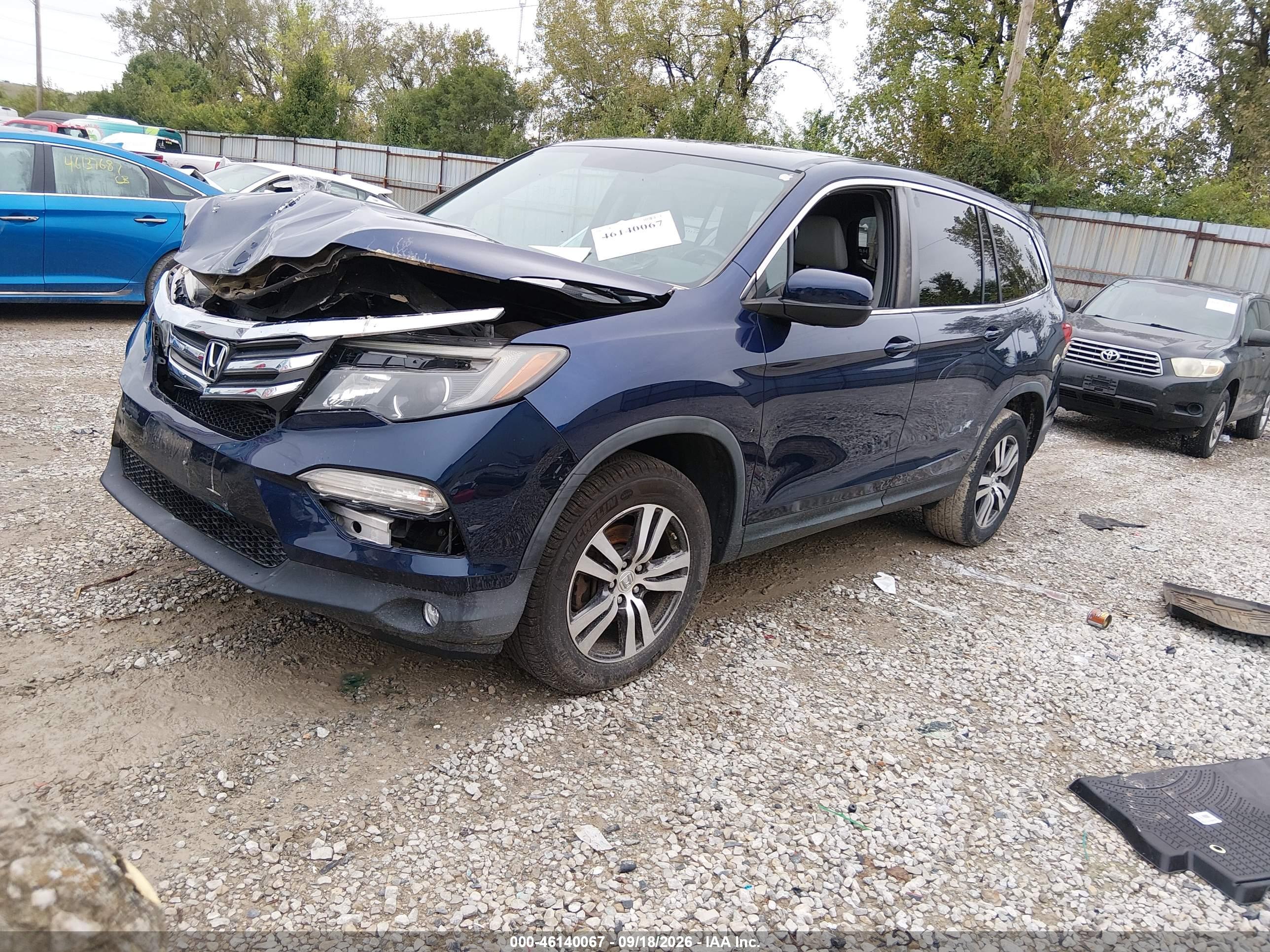 2016 HONDA PILOT EX-L — I2