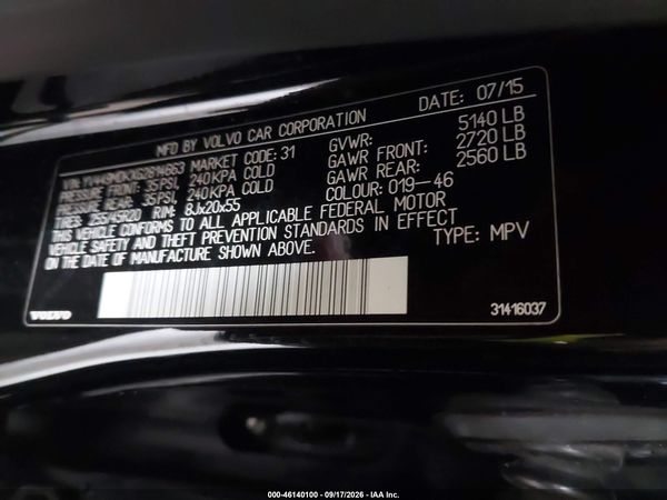 2016 VOLVO XC60 T6 DRIVE-E — I9
