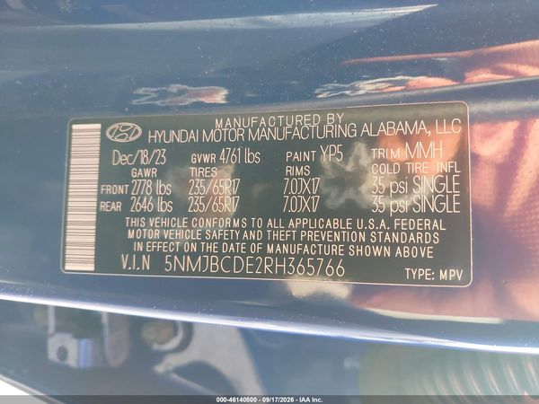 2024 HYUNDAI TUCSON SEL — I9