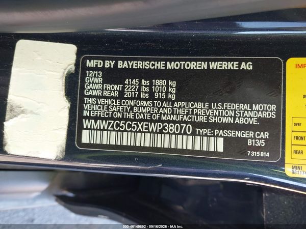 2014 MINI COUNTRYMAN COOPER S — I9