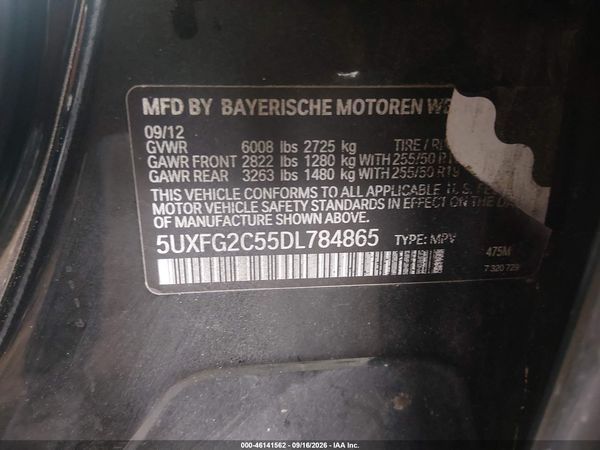 2013 BMW X6 XDRIVE35I — I9