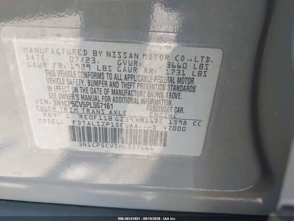 2023 NISSAN KICKS SV XTRONIC CVT — I9